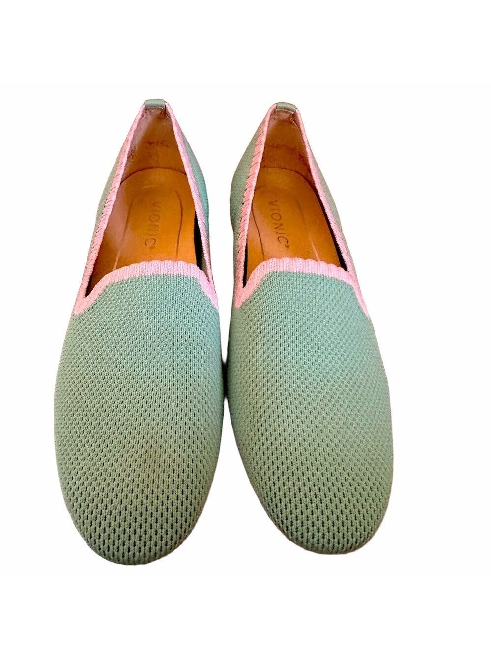 Mint and Pink vionic Loafers